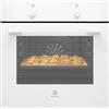 Electrolux CKB101W - Forno multifunzione 60 cm, pulizia AquaClean, 6 funzioni, cavità XXL, comandi fissi, porta 2 vetri, bianco, classe A