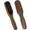 Komergave Spazzola per capelli da uomo, con setole di cinghiale, per donne, uomini, bambini, per districare e modellare, setole naturali, spazzola per capelli sottili e fini