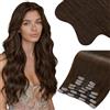 Moresoo Extension Capelli Veri Clip 150g Cioccolato Marrone #4 55 cm 7pz