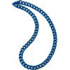 COOLSTEELANDBEYOND 12MM Largo 60CM Lungo Blu Catena Barbozzale, Miami Catena Cubana Collana da Uomo, Hip Hop, Acciaio Inossidabile