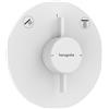 hansgrohe DuoTurn S - Rubinetto per doccia incasso per 2 utenze, Miscelatore monocomando tondo per iBox universal 2, bianco opaco