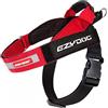 EzyDog, Pettorina per cani Express, per cani di taglia piccola, media e grande, design ergonomico angolato, impugnatura sagomata, fibbia laterale a sgancio facile (XS, rosso)