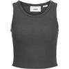 JJXX Jack&Jones Jxfallon STR SL Rib Top Jrs Noos, Grigio Scuro mélange, L