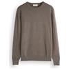Diana Studio - Maglione Girocollo basico Blu Uomo, 100% Lana Merino, tinta unita, maniche lunghe, Taglia S, Regular Fit