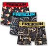 FREEGUN Pack Sorpresa Boxer Bambino, Pack de 3 Mutande microfibra, modelli selezionati a caso, Blu, Rosso, Nero, Verde, Taglie 12-14 anni