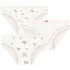 Petit Bateau Set di mutandine per bambini in cotone con stampa floreale