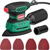 SORAKO Levigatrice Per Legno, 220W 14000 OPM Levigatrice Mouse Con Sacchetto Raccoglipolvere E 16 Fogli Di Carta Abrasiva, Ideale Per Levigare Superfici In Legno E Acciaio In Spazi Ristretti