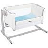 Giovanni Dolcinotti MADE IN ITALY Giovanni Dolcinotti Baby Collection | Set 2 Lenzuola con Angoli Lettino Neonato e Bambini, Culla Compatibile Chicco Next2Me 50x83 cm - Lenzuolo 100% Cotone - Made in Italy - Bianco/Azzurro