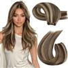 Moresoo Extension Capelli Veri Tessitura Castano Biondo #P4/27 35cm 100g