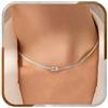 J.Fée Collana Argento 925 Donna Catenina Argento 925 Donna Collana Coppia Collane Amicizia Serpente Nodo D'amore Infinito Collane, Regalo Amica Regali Fidanzato Natale Regali di Coppia