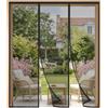 HALIDOOR Dimensioni personalizzate Zanzariera Magnetica per Porta, Doppia Apertura, Chiusura Automatica Senza Foratura, Tenda Zanzariera con Calamita, Anti Zanzare per Balcone