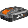 WORKPROX Batteria 20V 4,0Ah al Litio, Ricarica Rapida USB-C, Display LED, Portatile, Funzione Power Bank, per Utensili WORKPROX 20V