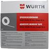Wuerth Würth specchio nastro bianco Larghezza 25 mm e lunghezza 25 m - nastro biadesivo con polietilene supporto e acrylatkleber