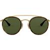 Ray Ban Ray-Ban Round Double Bridge occhiali da sole RB3647N 001 non polarizzati