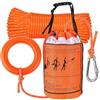 Genérico Corda di salvataggio con corda per tiro, salvataggio in canoa, con corda per tiro di rafting, per salvatori, pompieri personali, guide, kayak del fiume