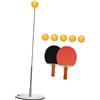 Fonowx 1 Pezzo Allenatore Tennis Tavolo Accessorio Racchette Palle Rod Elastico Strumento Coordinazione Occhio Mano Materiale Lega Adatto per Giochi