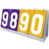 WANGSHAOWEI Segnapunti Tabellone segnapunti Sportivo Score Flipper da Tavolo(Purple Yellow)