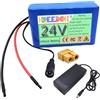 FREEDOH Batteria al Litio 24V Pacco batterie al Litio 24V 5Ah 7.5Ah 10Ah Batterie Ricaricabili con Caricabatterie da 25.2V e BMS,24v5ah