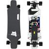 Generic Skateboard elettrico di Longboard, Skateboard elettrico ad alta velocità della lunga autonomia con telecomando, durevole portatile per gli adulti pendolari