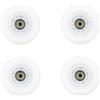 ZYAYNG 8 Pezzi Flash Wheel Pattini in Linea A Rotelle Pneumatici in PU per Pattini(White,64mm)