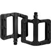 PureBowlic Pedali per bici in nylon, per filettatura da 14 mm, piattaforma larga antiscivolo 11 x 10,5 cm, cuscinetti sigillati per MTB e ciclismo su strada, poggiapiedi leggeri (nero)