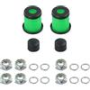 Yhenlovtt Set di ammortizzatori per skateboard e camion, con coppe girevoli rigide, boccole cilindriche coniche e di assorbimento, ricambio 90a, parti di ricambio per longboard (verde)