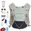 Generic Impermeabile per corsa, gilet da corsa per corsa, zaino da corsa riflettente 5L, accessorio sportivo e esterno regolabile ad asciugatura leggera per attrezzatura da ciclismo, trail, strada