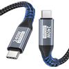 lalasis Cavo dati USB-C,cavo USB-C da 1m,20 Gbps USB 3.2 Gen2×2 240W,ricarica - Cavo video 5K@60 Hz 4K@144 Hz Cavo di ricarica da PD3.1 per iPhone 17 Pro Max/Plus/Pro/iPhone 16/15/MacBook Pro/iPad Pro,PSSD