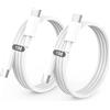 BSTOEM Cavo USB C to USB C,[2Pezzi-1M+1M] 60W Cavo USB Type C Ricarica Rapida Per IPhone 17/Air/Pro/Pro Max/16/15/Pro/Pro Max/Plus/Per Samsung Galaxy S25 S24 S23 S22,Per iPad Pro/Air/Mini/Per MacBook Air/Pro