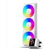 PCCOOLER CPS Dissipatore Liquido per CPU, Raffreddamento Liquido AIO da 360mm, Pompa ad Alte Prestazioni, Display IPS da 2,4" con Ventole Silenziose F5 R120mm (DC360 Pro ARGB Display WH)