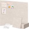 Lifewit Bacheca Adesiva in Feltro di Alta Qualità, Set da 12 Pannelli-120x90 cm, Ideale per Organizzare Note e Foto in Ufficio o a Casa, 50 Puntine Incluse, Alternativa Decorativa al Sughero, Beige