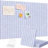 Lifewit Bacheca Adesiva in Feltro, Set da 6 Pannelli-90x60 cm, Ideale per Organizzare Note e Foto in Ufficio o a Casa, 30 Puntine Incluse, Alternativa Decorativa al Sughero, Viola pervinca