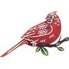 Mikikit Decorazione da Parete in Ferro Rosso Silhouette per Esterni, Decorazione Versatile e Artistica per Veranda e Patio