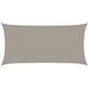 vidaXL Vela Parasole 160 g/m² Rettangolare Grigio Chiaro 2,5x5 m HDPE, vela ombreggiante, ombra da patio, tettoia ombreggiante, vela da giardino