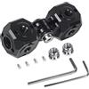 CS PRIORITY Universale Treppiede Vite 1/4 3/8 Foro Adattatore Magic Cubic Mount per Studio Treppiede Luce Stand Staffa Connect Stick Fotografia (New Cube I)