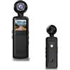 Generico ACTION CAMERA 1080P WIFI BODY CAM MOTO BICI SPORT VISIONE NOTTURNA 180° SCHERMO