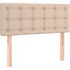 vidaXL Testiera cappuccino-marrone 100x5x78/88 cm in Pelle finta