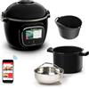 Moulinex Cookeo Touch Wifi Multicooker intelligente ad alta pressione + stampo per dolci 18 cm, 6 L, touch screen, 250 ricette integrate, applicazione Moulinex YY5297FB, nero