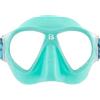 Cressi dal 1946 - Force Mask - Maschera Lenti in Policarbonato e Facciale Morbido TPR per Snorkeling, Nuoto in Superficie Vacanze al Mare - Verde Acqua_Cinghiolo Elastico Blu Corallo - Taglia Unica