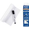 Legamaster 7-159100-A4 Magic-Chart Notes Whiteboard, Fogli elettrostatici riposizionabili, include 25 fogli bianchi (20 x 30 cm), Bianco