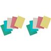 Blasetti Cartelline 3 Lembi in Cartoncino Riciclato - CARTECO' MIX COLORI - Raccoglitore Documenti Per Ufficio, Formato 25x35 cm, Confezione 50 Pezzi, Carta 1800gr (Confezione da 2)