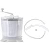 Fafeicy Lavatrice Portatile a Manovella, Lavatrice Manuale Non Elettrica in Acciaio Inossidabile ABS, Centrifuga 1200 Giri/min, Cestello Rimovibile, Base a Ventosa per Campeggio i