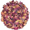 1000Kräuter Petali di Rosa Rossi Commestibili Tè ai Petali di Rosa (100g)