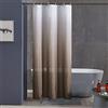 Furlinic Tenda Doccia Antimuffa 100x200 cm Grande Tessuto Impermeabile Lavabile Tende Doccia Design Poliestere con 6 Ganci Tenda Doccia Colorata Scorrevole Vasca Bagno Taupe Gradiente