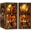 LUMYCE Kit Book Nook DIY per Adulti Casa in Miniatura con Luci LED da Montare, Modellismo 3D Creativo per Decorare Librerie - Regalo Originale per Appassionati di Fai da Te