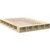 vidaXL Giroletto Rovere Sonoma 160x200 cm in Legno Multistrato, giroletto con Scomparto, Base Letto, Struttura Letto, Telaio Letto, Rete Letto