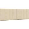 vidaXL Cuscino Testiera Hanko Crema 140 cm in Tessuto