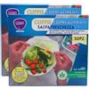 FEI FAN Cuffie Copri Alimenti Salva Freschezza, Resistenti con Chiusura Elastica, Riutilizzabili in Polietilene, Estendibili da 10 a 42 cm di Diametro, Confezione da 50 Pezzi (2)