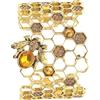 Didiseaon Bracciale Aperto a Struttura a Regolabile in Lega, Oro