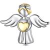 ShiYu Ciondolo per braccialetti Pandora, ciondolo con angelo custode, in argento sterling 925, regalo per donne